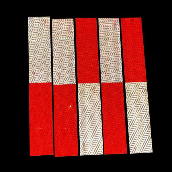 DOT-C2 Waterproof Red And White Reflective Sticker Tape For Outdoor Trucks