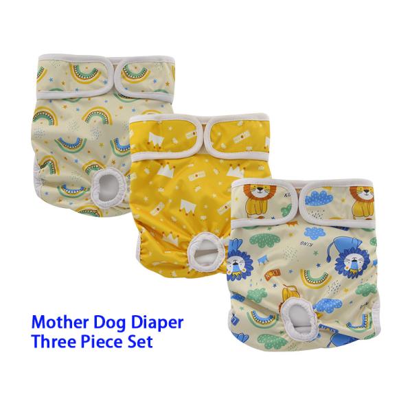 Accesorios reutilizables para mascotas antiacoso pañal para perra lavable personalizado