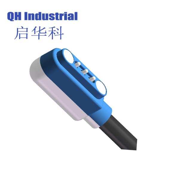 3Pin Customized Magnetic Pogo Pin Argentina 2A Charger  Connector For Pcb Magnetic Breakaway Power Pogo Pin  