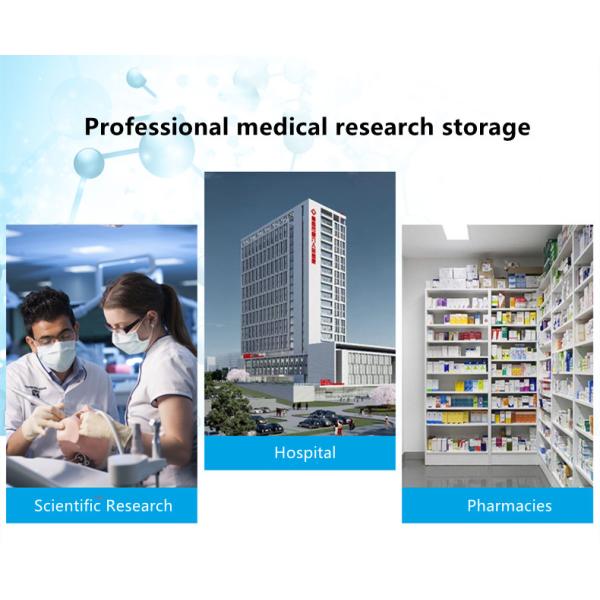 Double Sided Pharmacy Medicine Display Cabinet Clinic Multi Layer