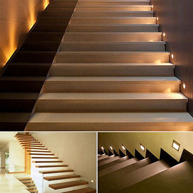 2W SMD Type Recessed LED Wall Lights Waterproof  Warm White Stair Light