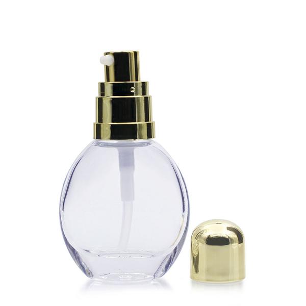 Оптовая бутылка лосьона бутылки 30ml учреждения стеклянная жидкостная с бутылкой насоса косметической для заботы кожи