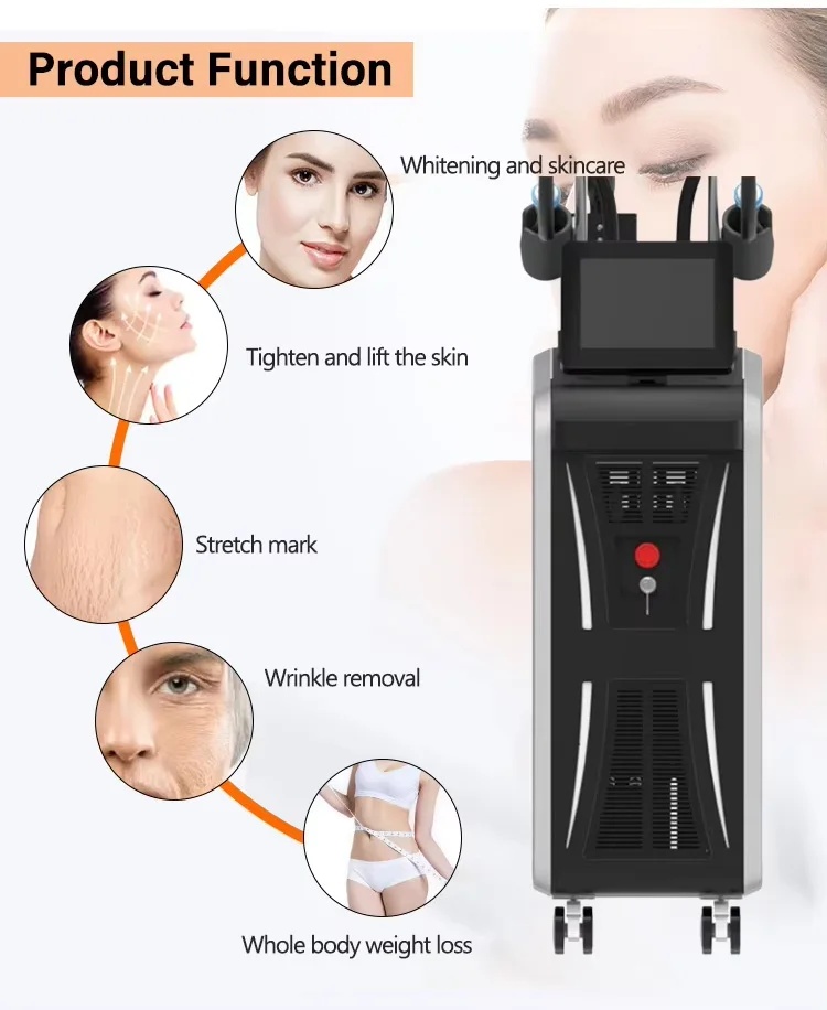 3 Handle 2.45GHz Onda PRO Coolwave Cellulite Removal Weight Loss Standing Body Slimming Machine