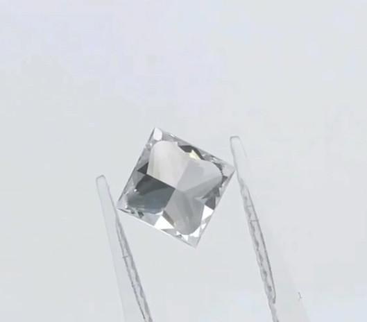 CVD Princesa corte de laboratório Criado Joias de diamante 1,65 Ct E Cor VS1 Claridade