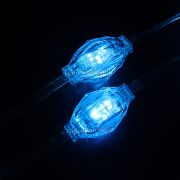 IP66 Outdoor 35mm 3D Diamond LED String Light with DMX512 RGB Pixel Control
