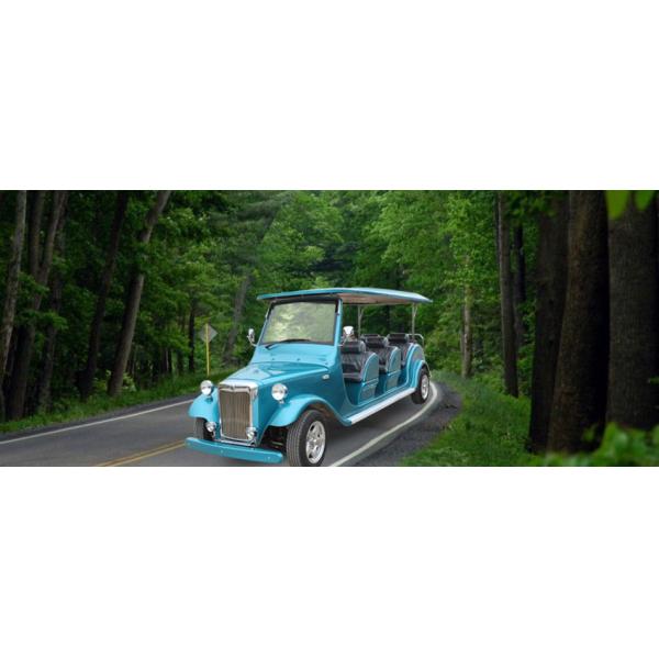 Battery Operated Custom Electric Golf Carts , 6 Person Classic Motorised Golf Trolley