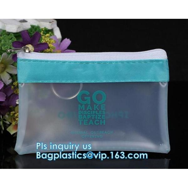Bikini Plastic Packaging Clear PVC Swimwear Wet Packaging Bag With Zipper, stand up slider Zip lockk bag for underwear bik