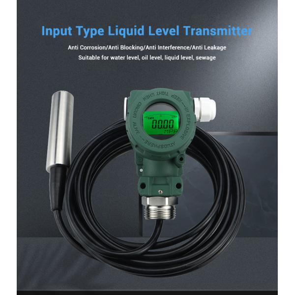 Stainless Steel High Accuracy Oil Hydraulic Pressure Sensor Input Type Level Transmitter