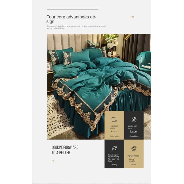 Custom Polyester Fabric Bed Skirt Bedding Set for Adults and Children Duvet Included