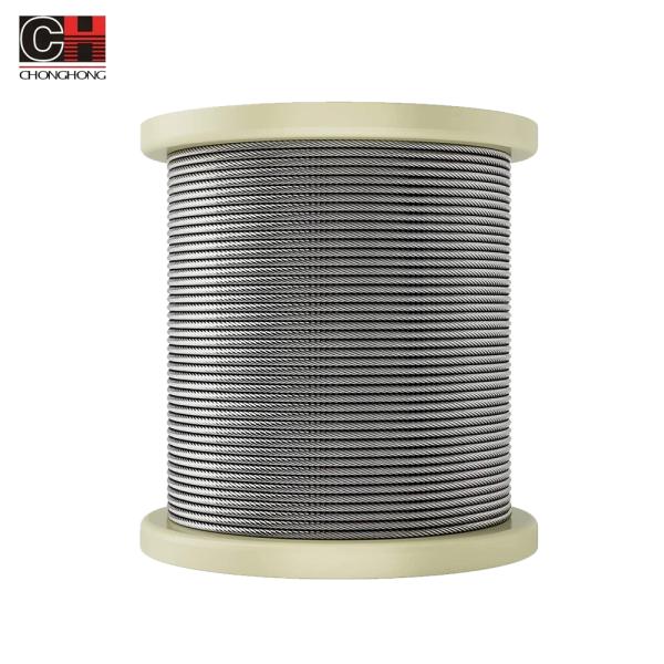 1/8 T304 câble de rail d'aéronef en acier inoxydable câble de câble pour les kits de câbles 1000m par rouleau