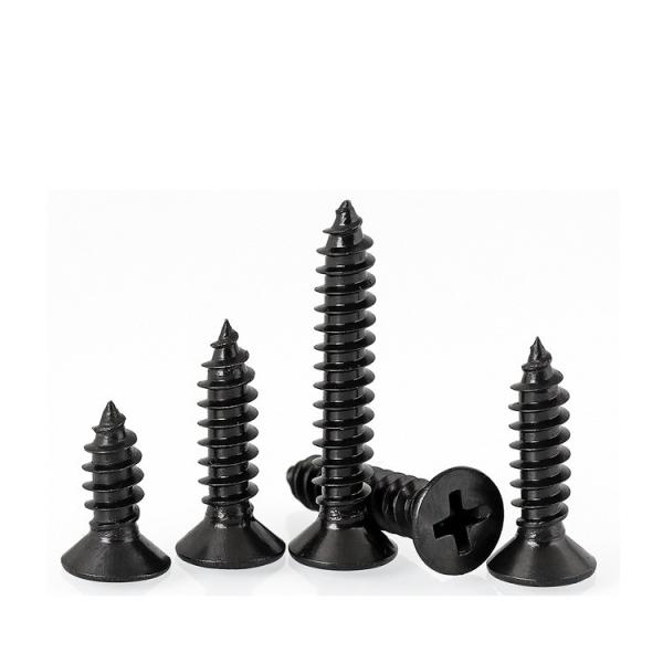 ZINC Plated C1022 Metric Measurement System Self-Tapping Screw with Cross Flat Head