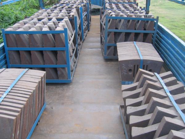 Cement Mill Wear Resistance Cast Iron Liner Plates For Conch Cement Group Diameter3.8M