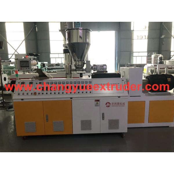 22 1 Screw L/D Ratio Plastic Dual Electric Conduit Pipe Making Machine for CPVC UPVC