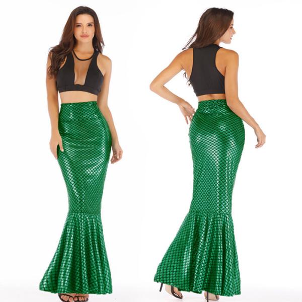 Breathable Mermaid Tail Halloween Costume 90% Polyester 10% Spandex Material