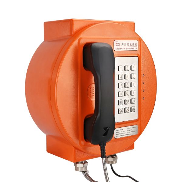 Outdoor IP66 Explosion Proof Telephone with Aluminium Alloy Enclosure and Strong Noise Canceling for Hazardous Areas