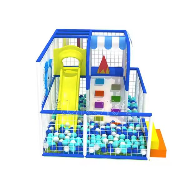 Ocean Theme Kids Indoor Playground Equipment And Slide Set Customizable Size