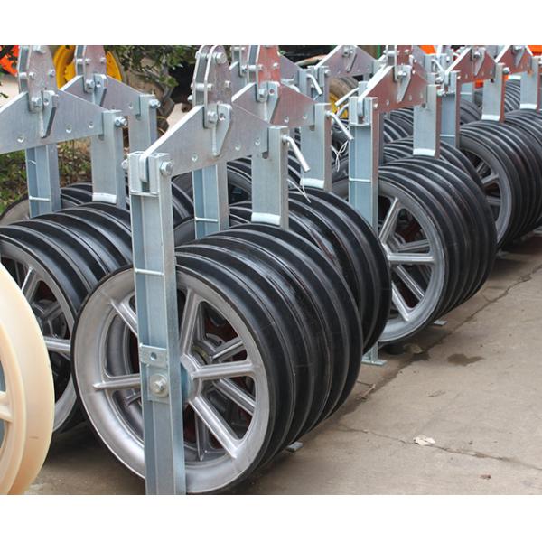 Heavy Stringing Equipment Accessories Aluminum Five Conductor Pulley ISO9001 Passed