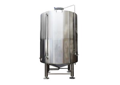 304 SS Cold Liquor Tank 10BBL Capacity Semi Automatic Control / Dimple Plate Jacket