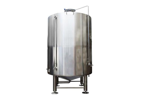 304 SS Cold Liquor Tank 10BBL Capacity Semi Automatic Control / Dimple Plate Jacket