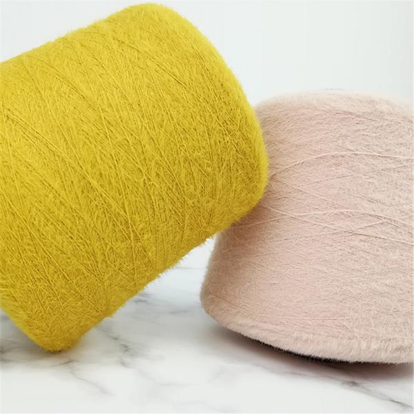 Fio de lãs peludo de nylon 3CM de confecção de malhas do bordado do fio 100% da pena de 2CM
