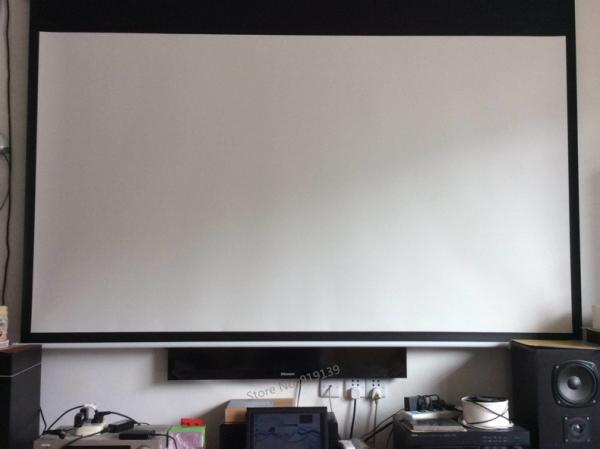 Remote Control 100 Inch Motorized Projection Screen 16:9 Electric HD Projector Screens