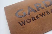Logotipo Logo Embossed Leather Patches de Custom do fabricante para a bolsa, para o chapéu/roupa