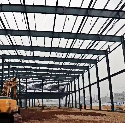 Estructura de acero prefabricada de alta resistencia de alto peso para almacén