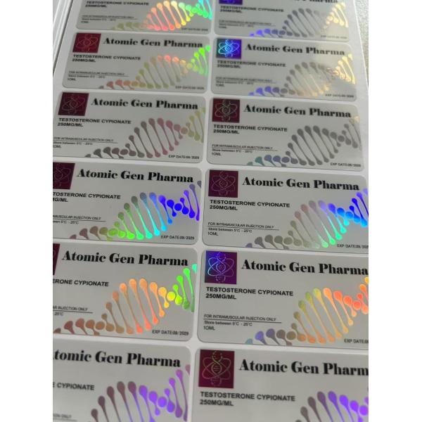 Customized Adhesive Injection Oil Labels For Steroide Product Test Cyp