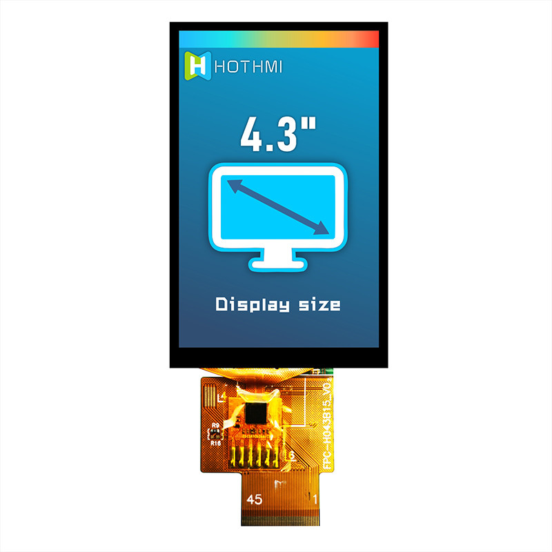 4,3 монитор дисплея 480x800 Pcap сенсорной панели TFT IPS SPI дюйма емкостный