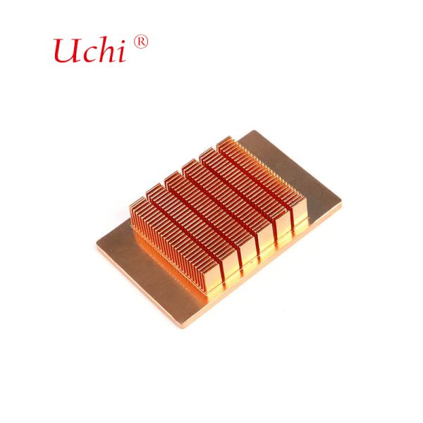 58W High Density Copper Skived Fin Heat Sink for Optical Module Cooling