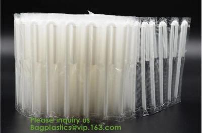 PLA Drinking Straws, CPLA Giant Straws, Individually Wrapped, Plant Based Compostable Flexi straws, cocktail
