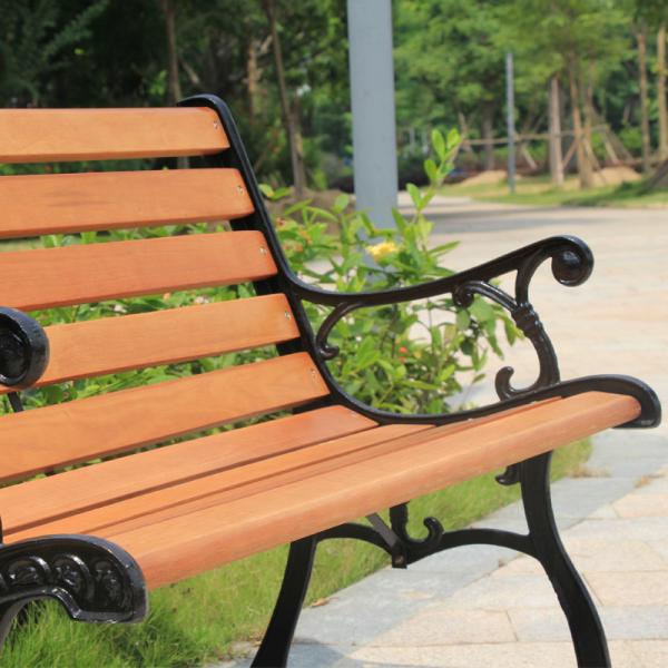 Bao Tuo outdoor thickening of cast iron park chairs lounge chairs red 1.25 meters BTC-019
