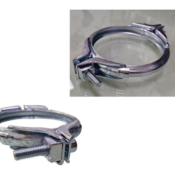 U Shape Quick Release Pipe Clamp Galvanized Steel Duct Clamp 2.0mm Thickness