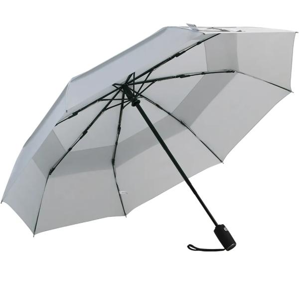 Customized Color Wind Resistant Small Folding Backpack Umbrella for False Double Layer
