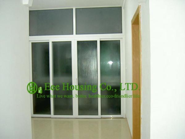 Residential UPVC Sliding Door With Frosted Glass, Vinyl Sliding Door for sale In China