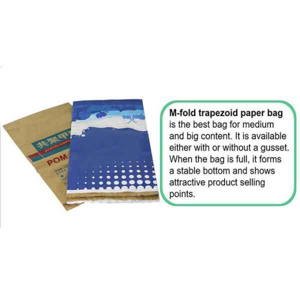 зашитая 20kg открытая печать Flexo бумажных мешков Multiwall рта 10kg