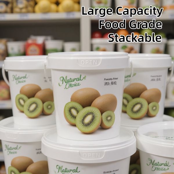 300ml~10L Breathable Fresh Keeping Fruit Packaging Bucket with Lid Handle Fruit Storage Bucket for Kiwi Fruit