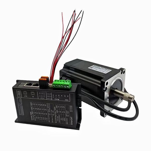Closed-loop 2 Phase EtherCAT 86CME85 86mm Flange Stepper Motor with 8.5Nm Holding Torque and 1.8° Step Angle
