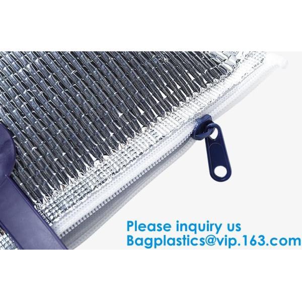 Insulated Thermal Non Woven Aluminum Foil Cooler Bag For Frozen Food,Reusable Insulated Aluminum Foil Thermal Lunch Cool
