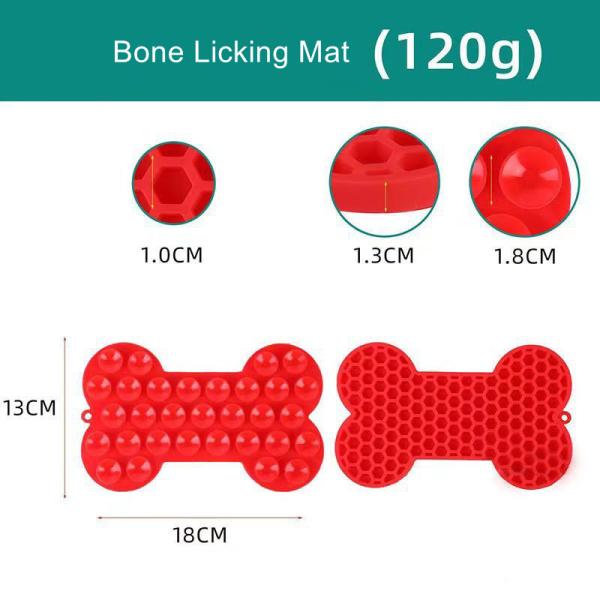 Dogs in Shower Pet Bowls Feeders Paws Lick Pad Silicone Mat for Dogs Cats 109G
