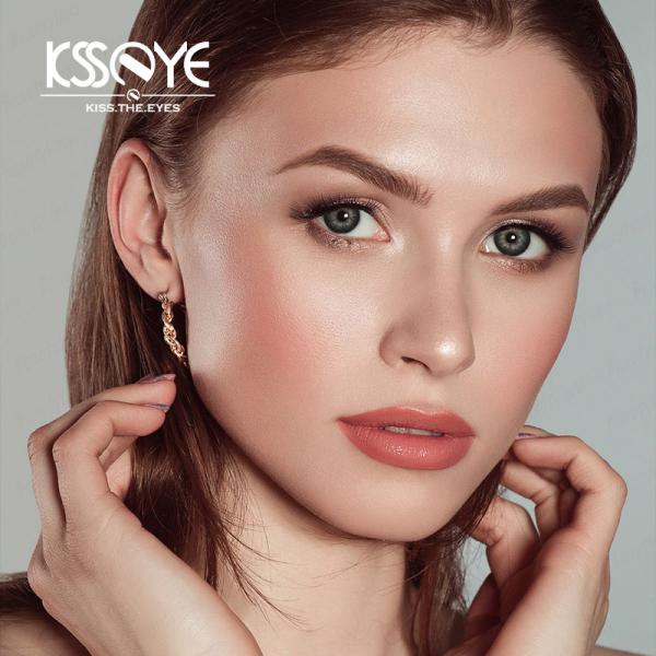 0.08mm Makeup Coffee Natural Black Contacts 1 Year With Lable