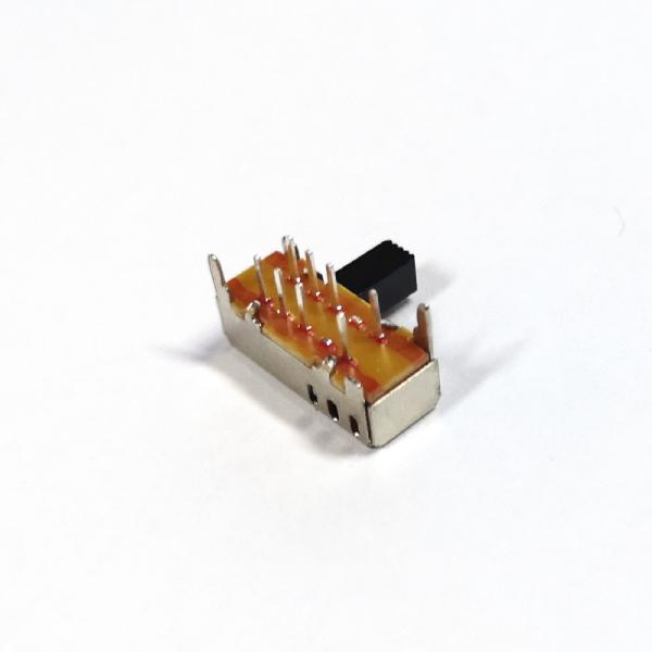 Тумблер, горизонтальный переключатель 8 Pin сползая, переключатель скольжения прерывателя включеный-выключеный мини, прямоугольный переключатель скольжения