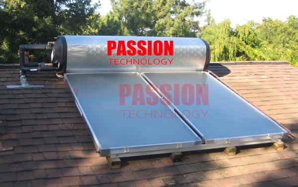 300L Integrated Pressure Solar Water Heater with Blue Titanium Flat Collector
