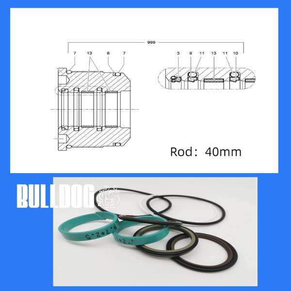 2722022 Liebherr  Boom Stick Cylinder Seal Kit fits A900C A904C R912 R914B R904C LI