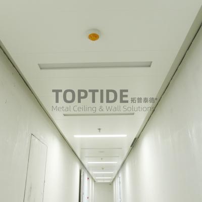 Exhibition Hall Or Airport Customized Irregular Shapes Perforated Aluminum Acoustic Ceiling Panel