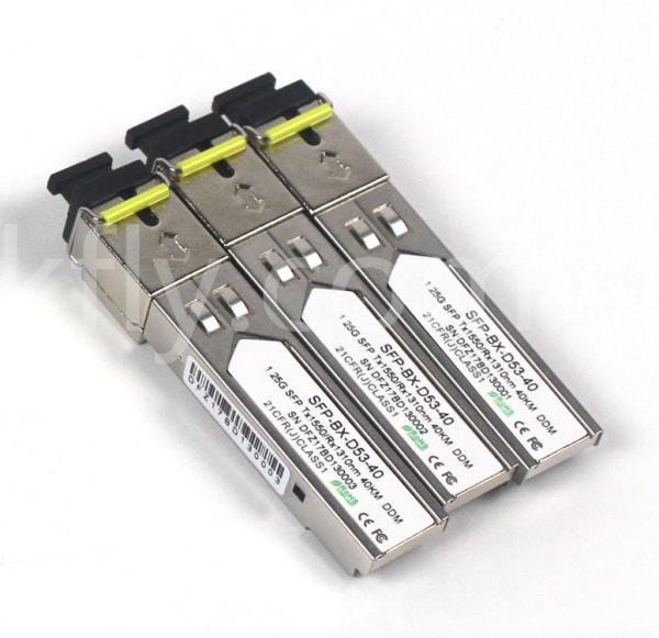 1.25G SFP BIDI Tx1310/Rx1550nm 40KM SMF DDM LC CISCO JUNIPER HUAWEI MODULE de transmetteur optique SFP compatible
