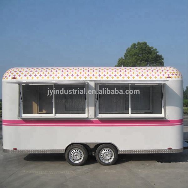 Electric System Lights Customized Pizza Coffee Ice Cream Food Trailer Truck with Ce