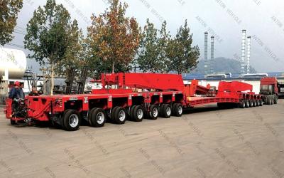 ABS Anti Lock Braking System 200 Ton Multi Axles Hydraulic Trailer For Bridge Transport