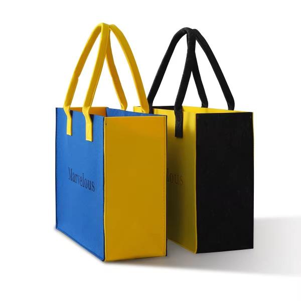 Felt Material Lightweight Shoulder Bags For Ladies Wholesale Half Moon Bag Manufacturer Female Clutch Women'S Shoulder Bags Custom Handbags Ladies Felt Tote Bag With Zipper
