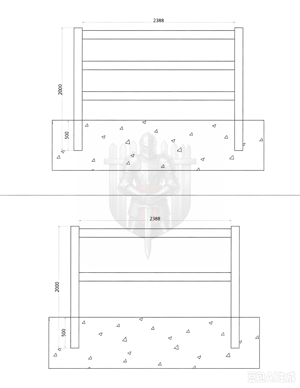 PVC / Vinyl Post & Rail Fence PVC / Vinyl Ranch Rail Fence Paddock Fencing